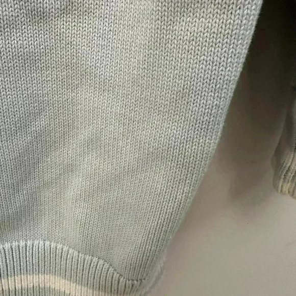 Sunday Best Lamora V-Neck Striped Button Front Cardigan Varsity Preppy Blue Sz S - Picture 12 of 16